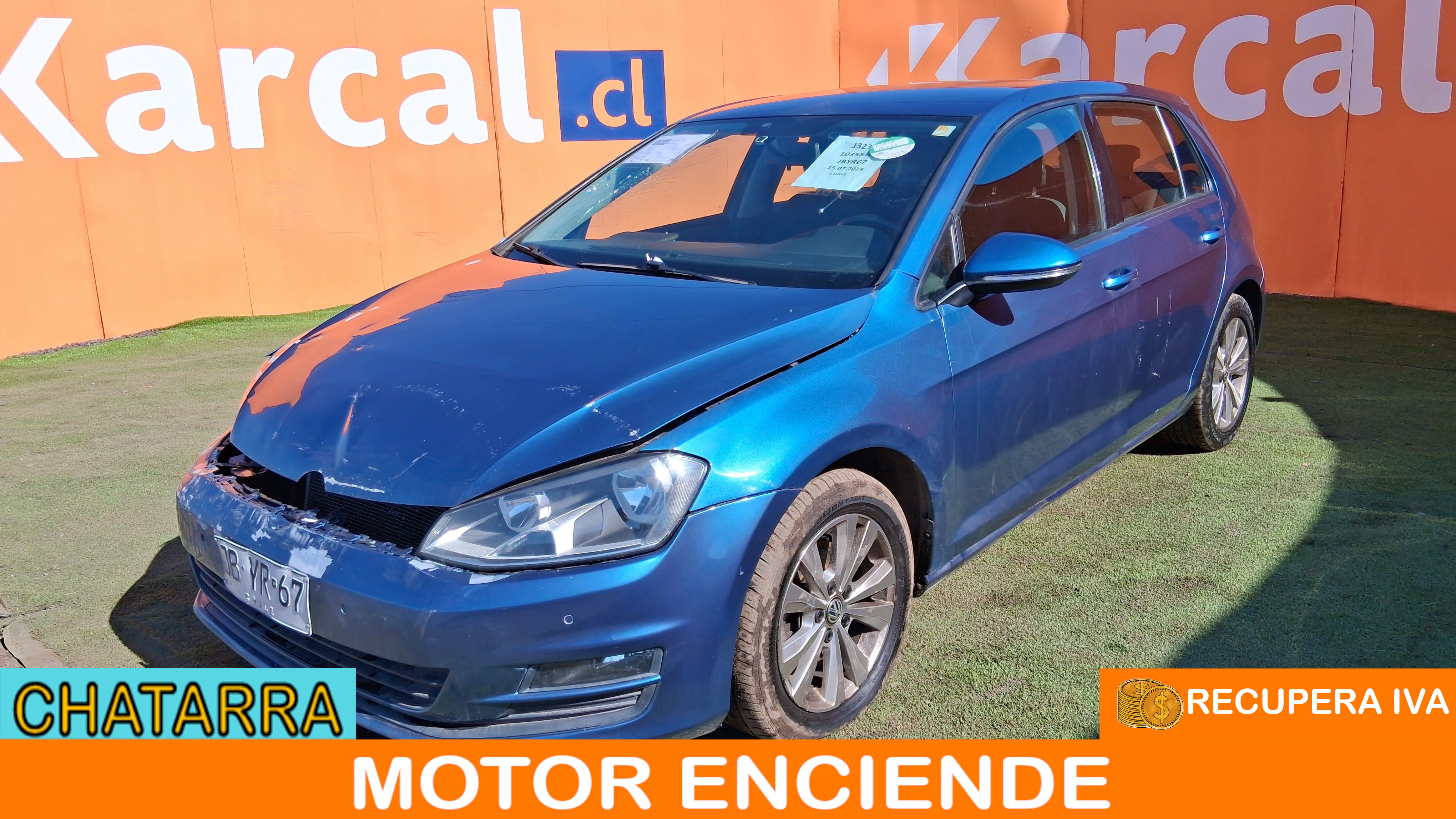 VOLKSWAGEN GOLF HB 1.6 AUT 2016 JBYR67